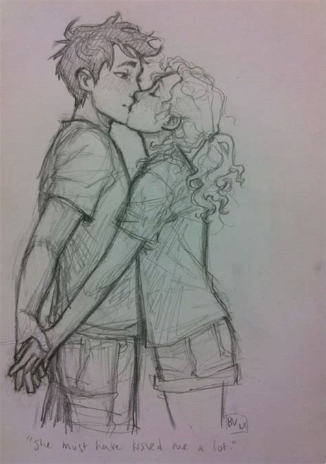 Percabeth Cute Couple Drawings Love Drawings Drawing Sketches Art