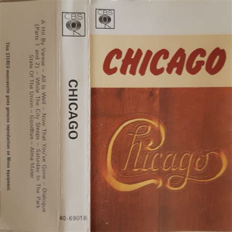 Chicago Chicago 1972 Cassette Discogs