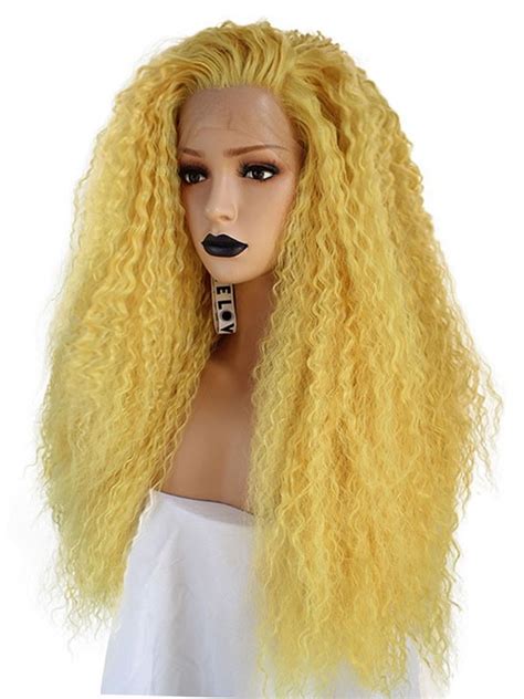New Design Popular Ombre Curl Synthetic Lace Front Wig Shelovewig