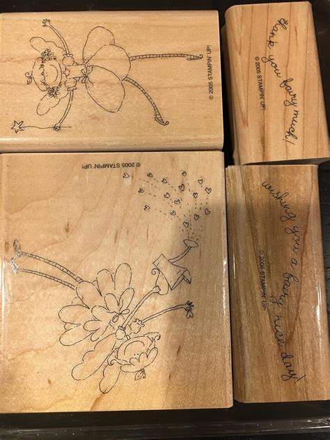 Amazon Com Stampin Up Fairy Nice Stamp Set Arts Crafts Sewing