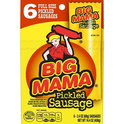 Penrose Big Mama Pickled Sausages 2 4 Ounce 6 Pack