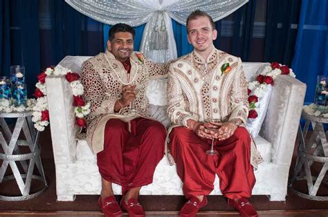 watch neil and elias traditional indian lgbtq interracial wedding