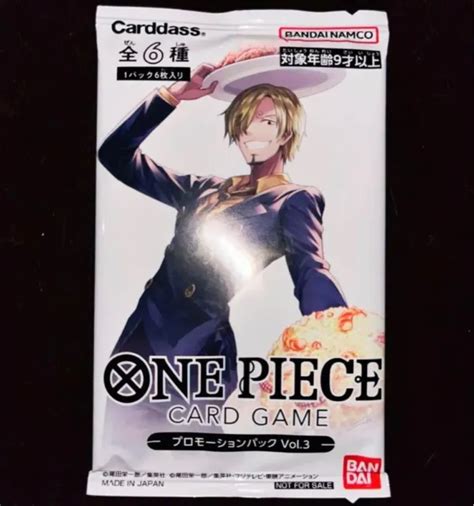 One Piece Card Game Promotion Pack 2023 Vol 3 Promo Japanese Sealed 950 Picclick