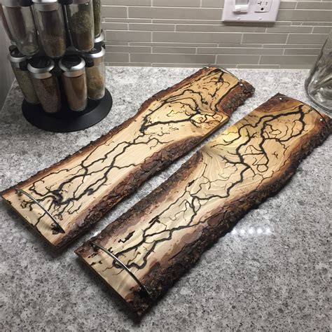 Wood Burned Serving Trays Burned With Electricity This Is Called
