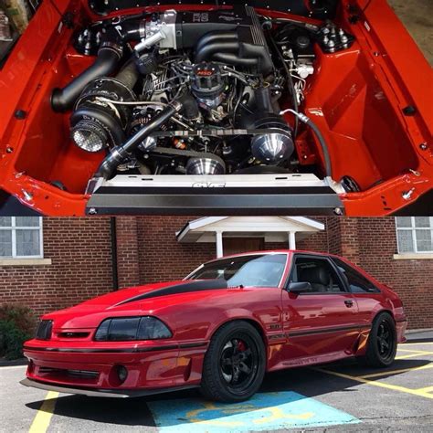 Mustang Engine Mustang Art 1993 Ford Mustang Ford Svt Fox Body