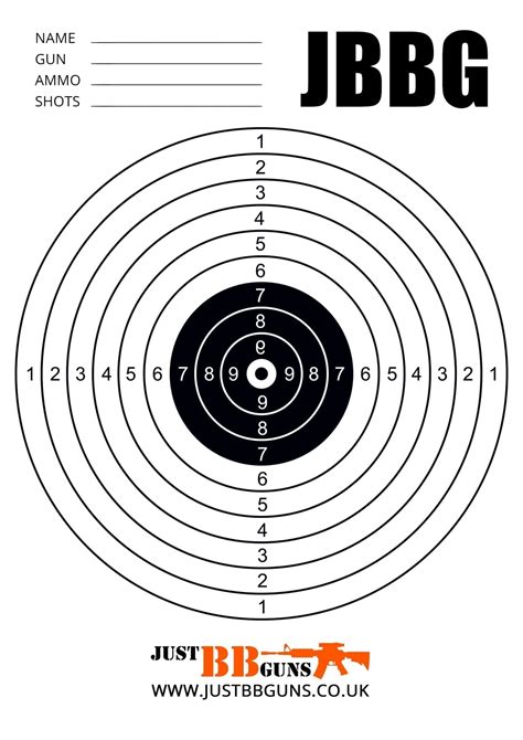 bb targets printable calendar june - printable gun targets clipart best - Howell Gladys