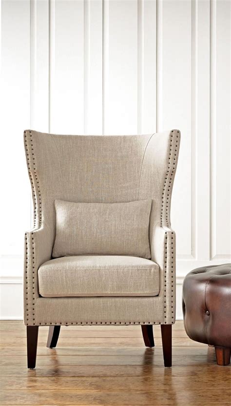 This listing is for a pair of custom upholstered parsons arm chairs done by our skilled upholsterers and finishers at carrocel. Home Decorators Collection Bentley Birch Neutral ...