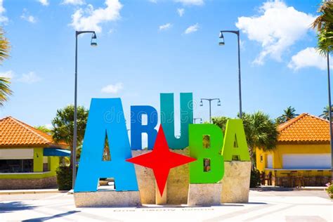 Aruba Sign Stock Image Image Of Tourism Sightseeing 89330725