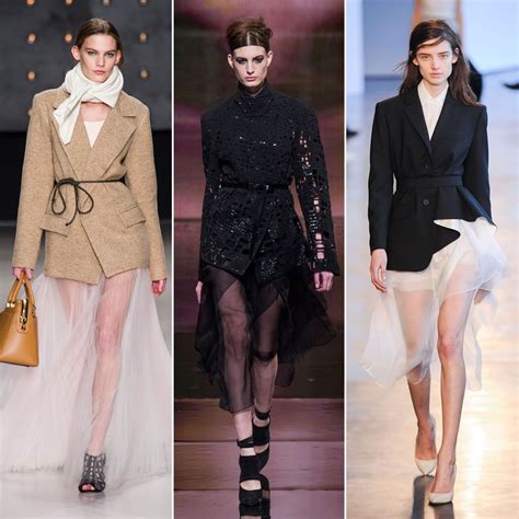Sheer Skirt Trend Fall 2014 Popsugar Fashion
