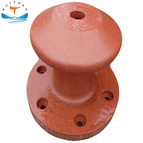 Cast Steel Marineboat Single Bitt Bollard Mooring Bollard For Ship