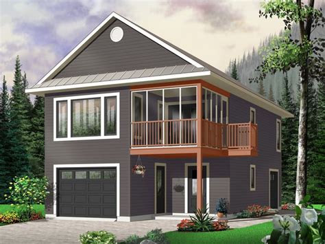 Garage Apartment Plans Carriage House Plan With Tandem Bay Design