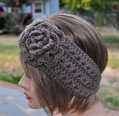 Crochet Ear Warmer For Women Soft Yarn Head Wrap Crochet Headband