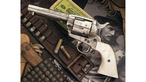 Navajo Chief Henry Chee Dodges Engraved Colt Single Action Army Rock