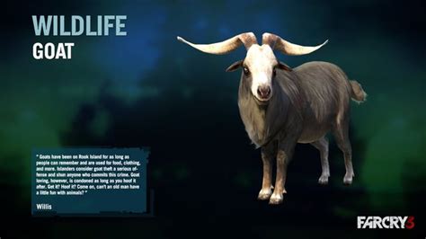 Goat loving, however, is condoned as long as you hoof it after. Goat | Far Cry Wiki | FANDOM powered by Wikia