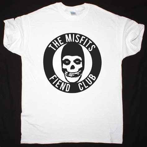 Misfits The Misfits Fiend Club New White T Shirt Best Rock T Shirts