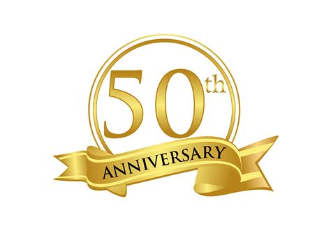 50th Anniversary Celebration Logo Vector Graphic By Deemka Studio