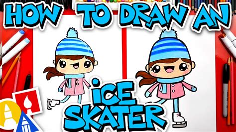 How To Draw An Ice Skater Art For Kids Hub