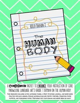 With these lesson plans, all you need to do is purchase a few supplies and books and you are set. CKLA Human Body, Grade 1 Active Listening Journal by The ...