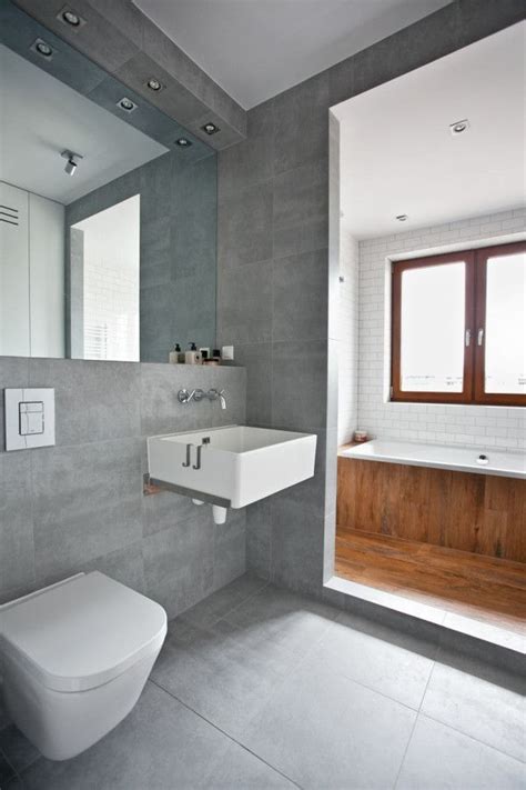 Whether you'd consider yourself a maximalist or a proud minimalist, you're sure to find the perfect bathroom tile to suit your style and budget. Grey tiled bathroom. | Bathroom | Pinterest | Recessed ...
