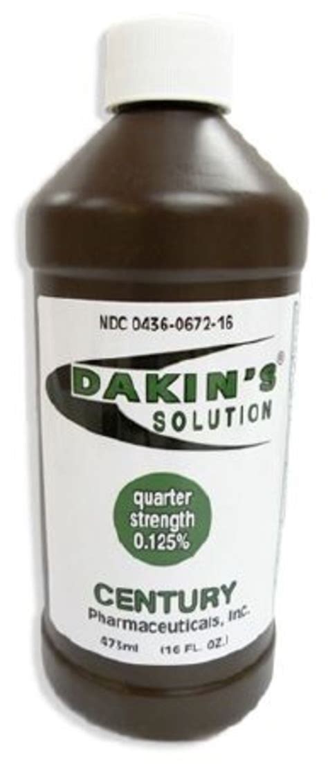 Dakin S Solution Quarter Strength Sodium Hypochlorite 0 125 Wound