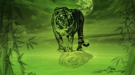 Green Tiger Clip Art
