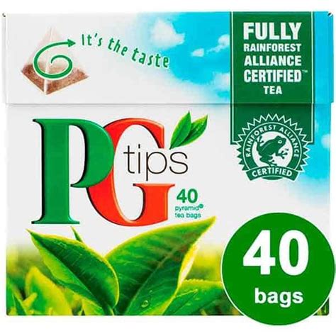 Pg Tips 40 Pyramid Tea Bags 116g 12 Packs Rainford Online Trading