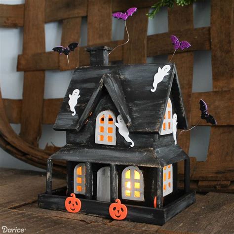 Haunted House Project Idea For Halloween Darice Haunted House Diy