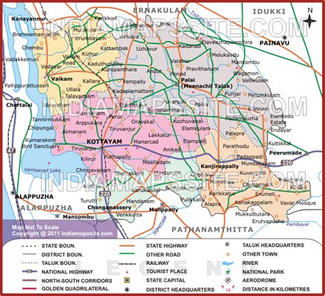 Spanning an area of about 3,068 km 2, ernakulam district is home to over 12% of kerala's population. District Map of Kottayam | manarcadu | Pinterest | Kerala