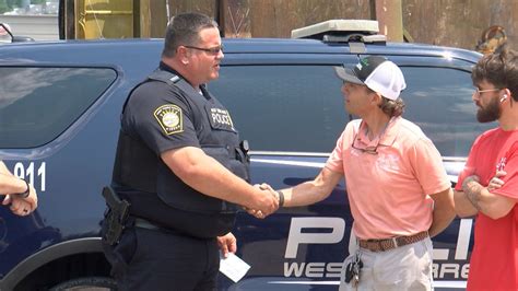 West Terre Haute Pd Receives Funds Raised By Sugar Creek Scrap For K 9