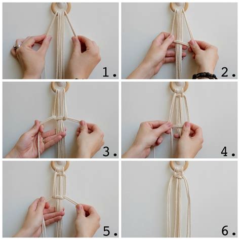 HOW-TO TUTORIAL: Top Macrame Knots for Hanging Planters: Square Knot