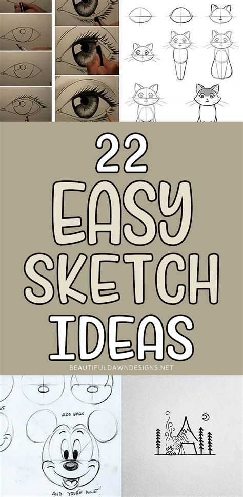 20 Easy Sketch Ideas Beginners Can Draw Beautiful Dawn Designs