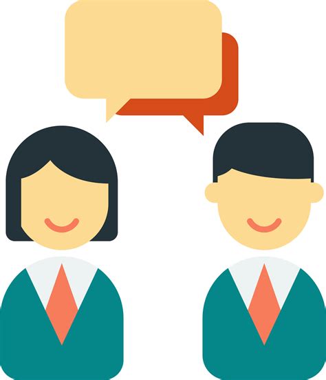 Business People Talking Illustration In Minimal Style 13927759 Png