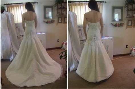 Wedding Dress Bustle Before And After Wedding Info