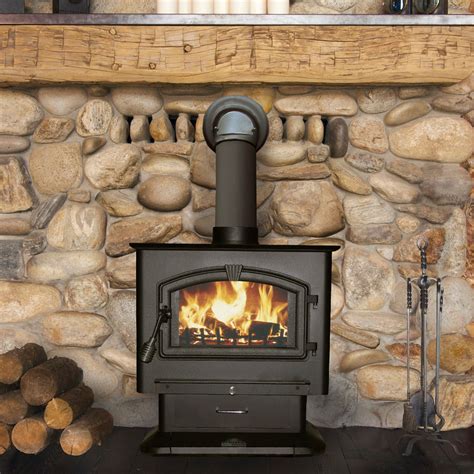 Beautiful stone firewall for woodstove Wood Stove Hearth, Wood Stove