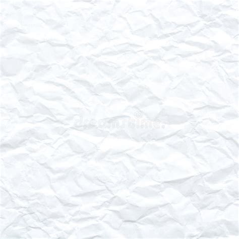 White Crumpled Paper Texture Stock Image Image Of Message Notepad