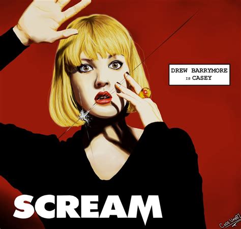 Scream Drew Barrymore By Code Umb87 Scream Movie Poster Movie Posters Drew Barrymore Scream