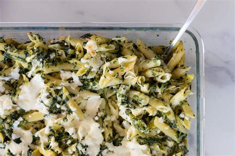 Easy Spinach And Artichoke Pasta Bake With Frozen Spinach