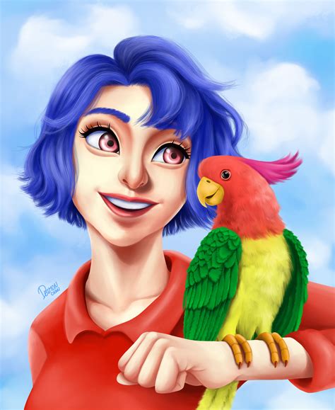 Emily and Her Parrot - Stardew Valley by Deimonchan on DeviantArt