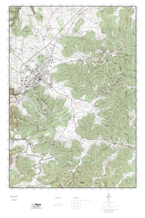 Mytopo Monticello Kentucky Usgs Quad Topo Map