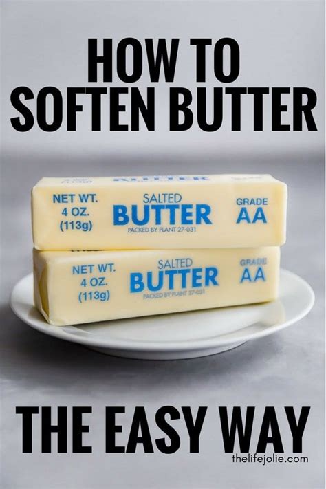 How To Soften Butter The Easy Way Diy Easy Recipes Recipes Cooking