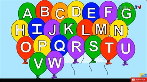 Kids Learning Games Abc Balloon Song Youtube
