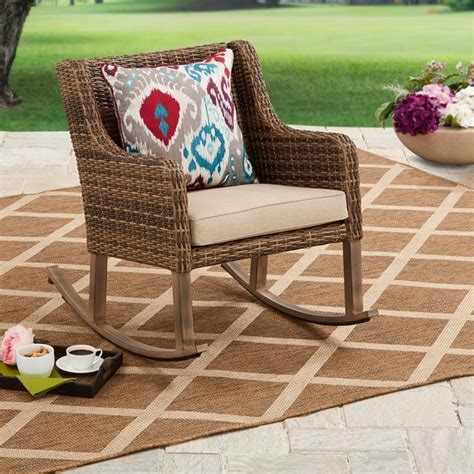 Enjoy this conversation set with family and friends. Better Homes & Gardens Hawthorne Park Outdoor Rocking ...