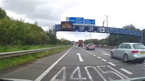 Dash Cam Journey From Duffryn Newport Across The M4 Motorway Onto Llantarnam Cwmbran Youtube