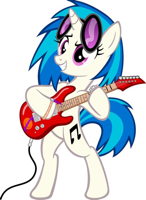 Vinyl Scratch Playing Guitar My Little Pony♡ Pinterest Vinyls