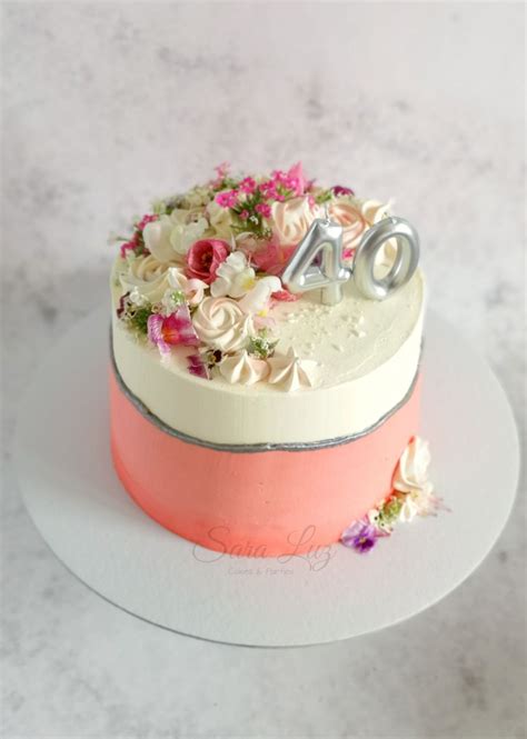 Natural And Edible Flowers Fault Line Cake By Sara Luz Cake Flower