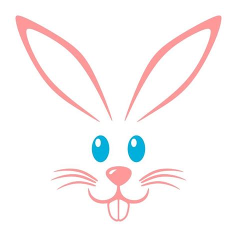 Bunny Face Svg Cuttable Designs | Bunny face, Bunny crafts, Easter bunny