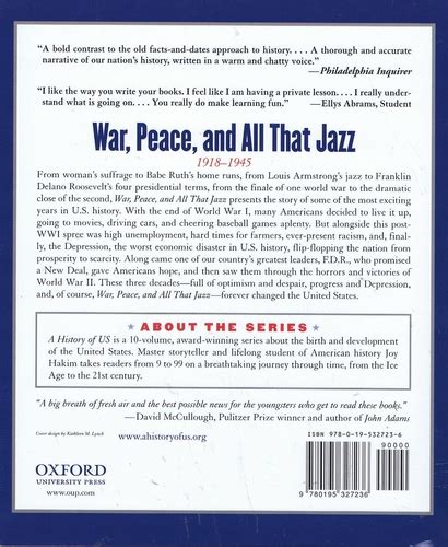 A History Of Us War Peace And All That Jazz 1918 1945 A History Of