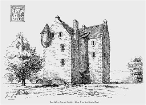 Braikie Castle 5 Macgibbon And Ross Drawing C1890 Castle Scottish