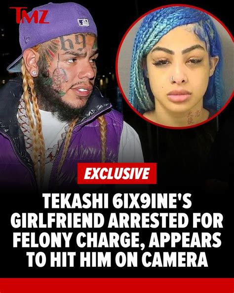 tekashi 6ix9ine s girlfriend dominican rapper yailin la mas viral got arrested on a felony