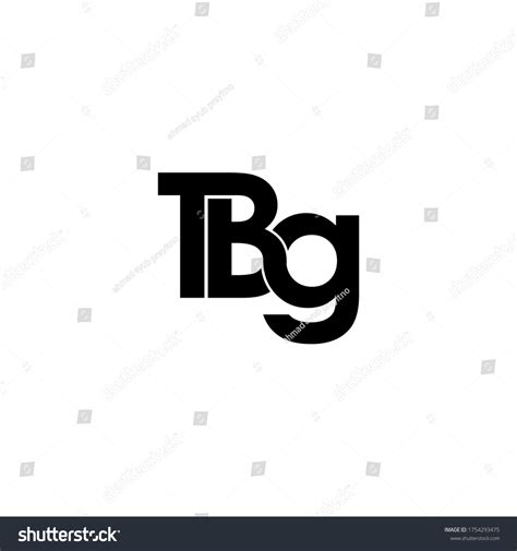 Tbg Letter Original Monogram Logo Design เวกเตอร์สต็อก ปลอดค่า